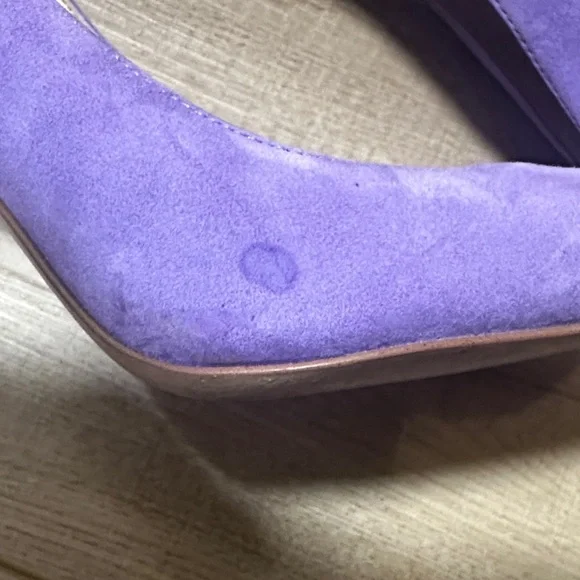 Sam Edelman Lavender Suede Pointed-Toe Stiletto Pumps - Picture 8 of 16